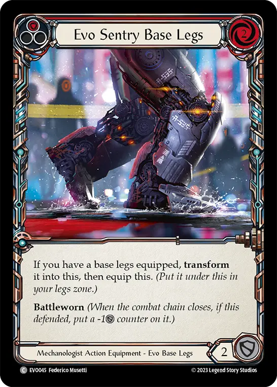Card: Evo Sentry Base Legs (red)