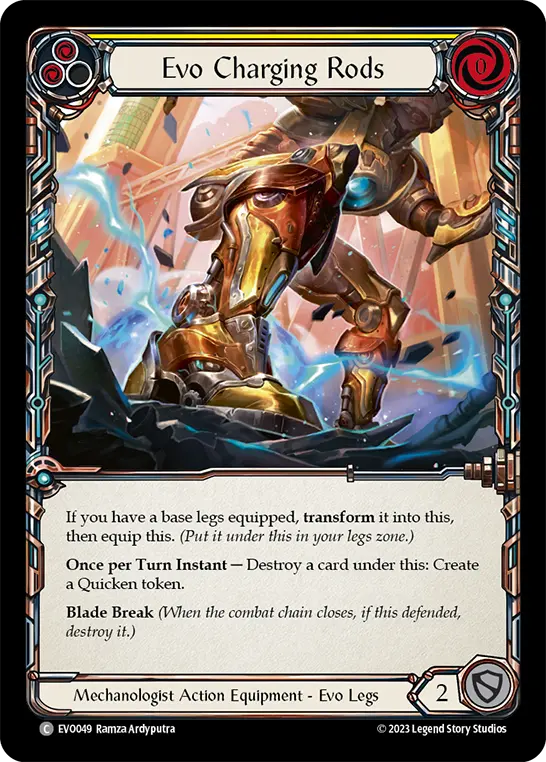 Card: Evo Charging Rods (yel)