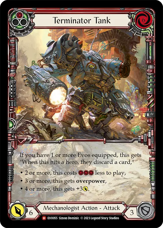 Card: Terminator Tank (red)