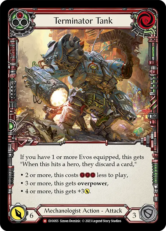 Card: Terminator Tank (red)