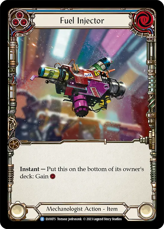 Card: Fuel Injector (blu)