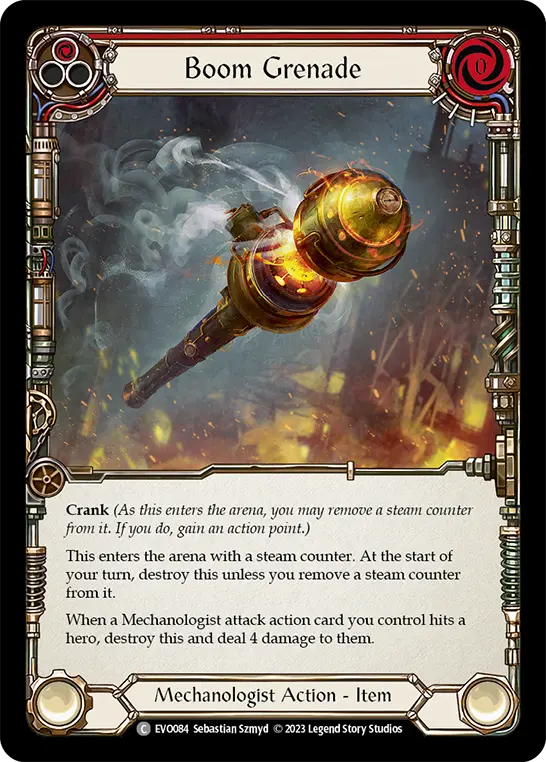 Card: Boom Grenade (red)