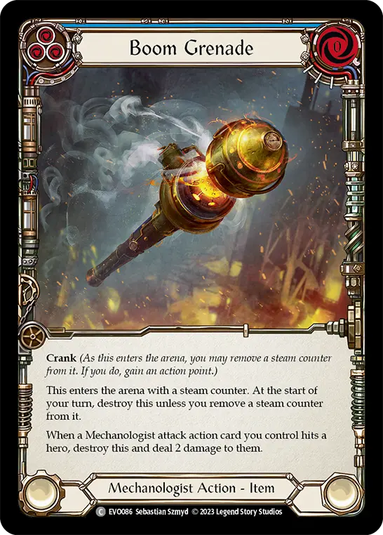 Card: Boom Grenade (blu)