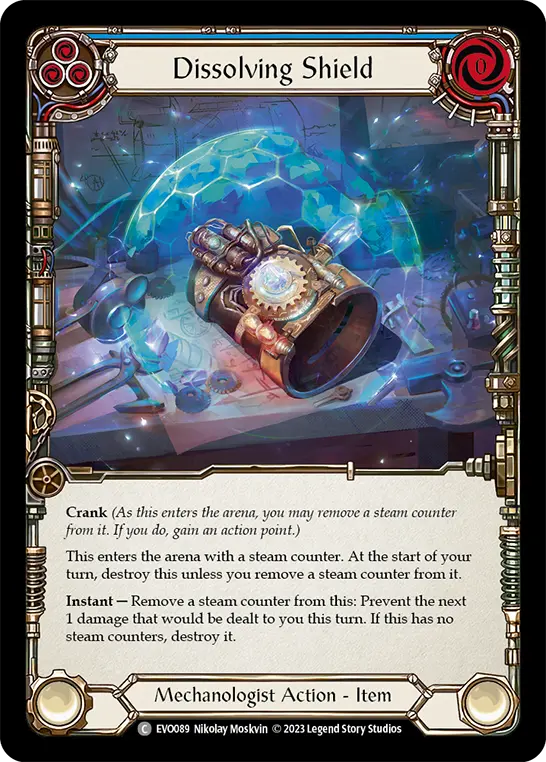 Card: Dissolving Shield (blu)