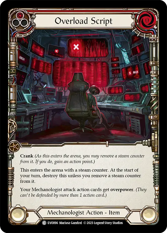 Card: Overload Script (red)