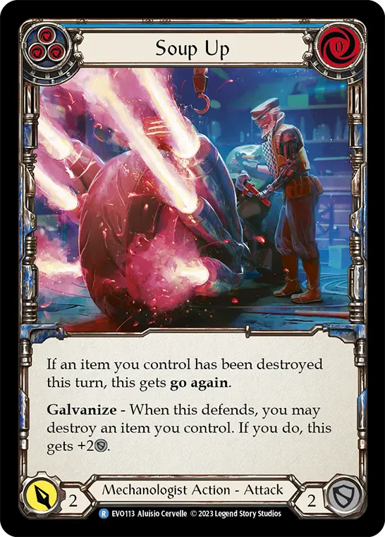 Card: Soup Up (blu)