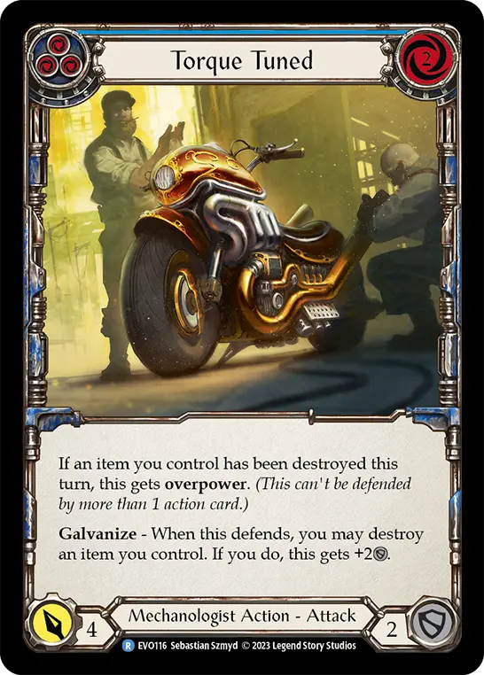 Card: Torque Tuned (blu)