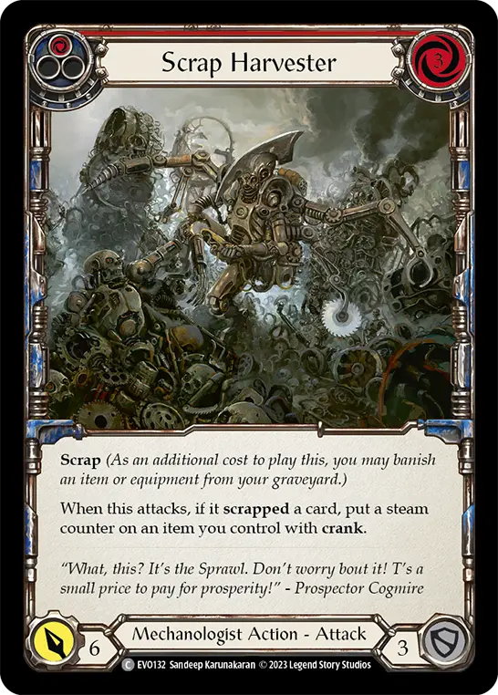 Card: Scrap Harvester (red)