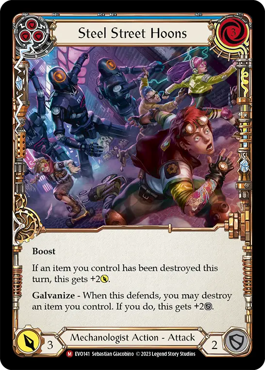 Card: Steel Street Hoons (blu)