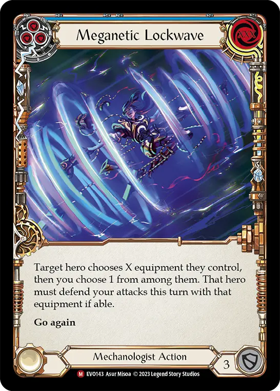 Card: Meganetic Lockwave (blu)