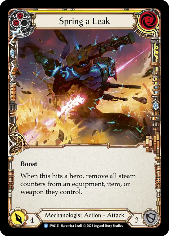 Card: Spring a Leak (yel)