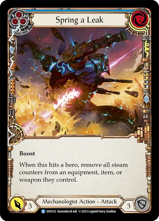 Card: Spring a Leak (blu)
