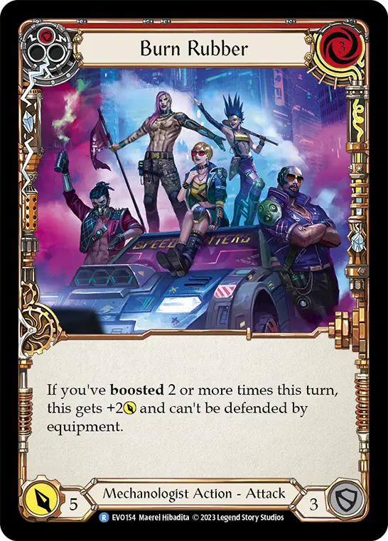 Card: Burn Rubber (red)