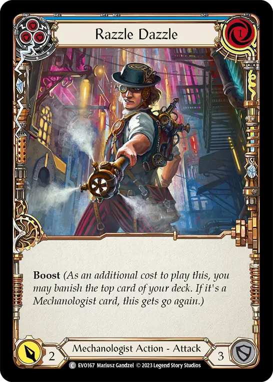 Card: Razzle Dazzle (blu)