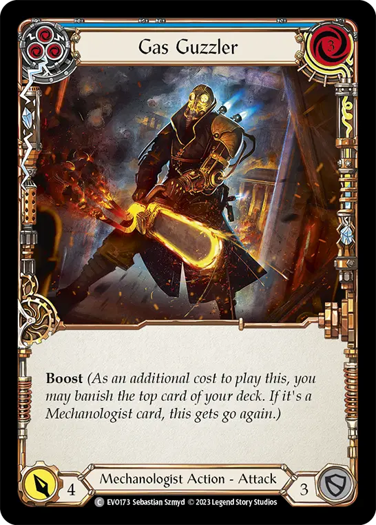 Card: Gas Guzzler (blu)
