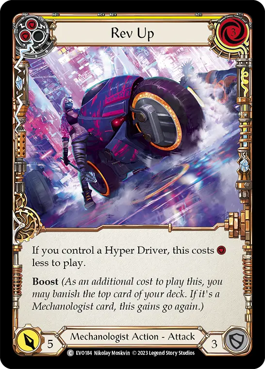 Card: Rev Up (yel)