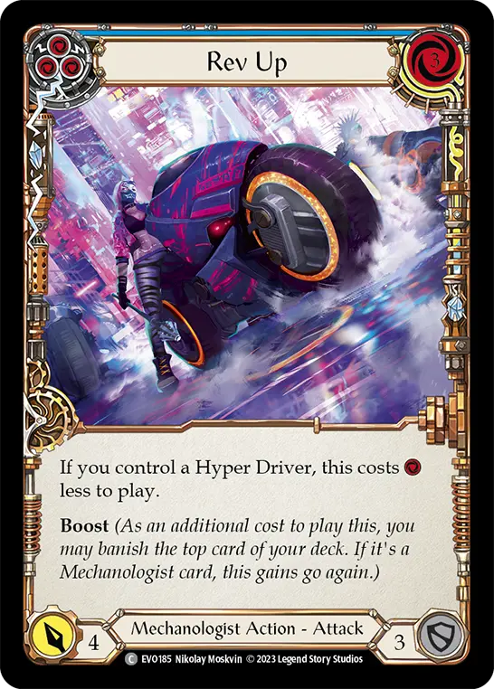 Card: Rev Up (blu)
