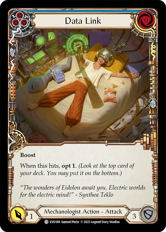 Card: Data Link (blu)