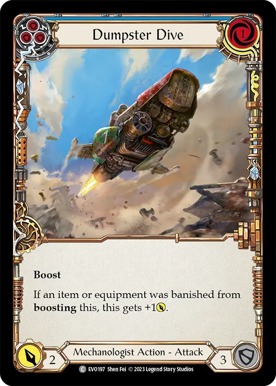Card: Dumpster Dive (blu)