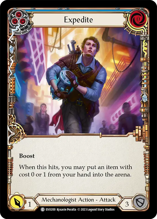 Card: Expedite (blu)