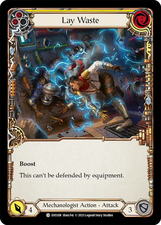 Card: Lay Waste (yel)