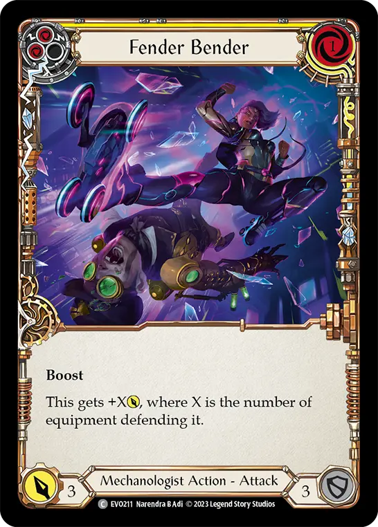Card: Fender Bender (yel)