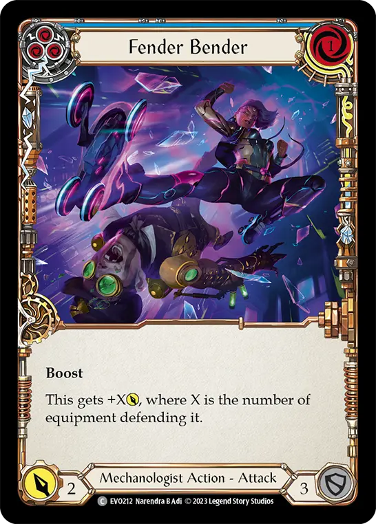 Card: Fender Bender (blu)