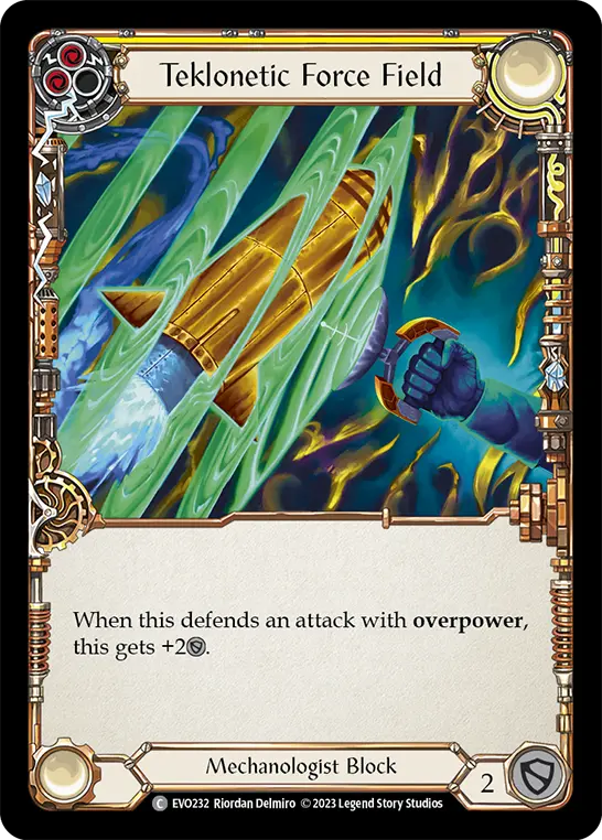 Card: Teklonetic Force Field (yel)
