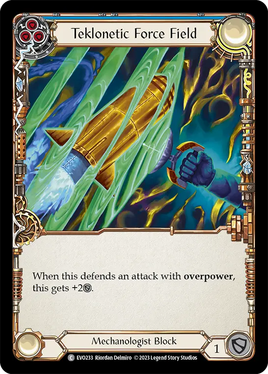 Card: Teklonetic Force Field (blu)