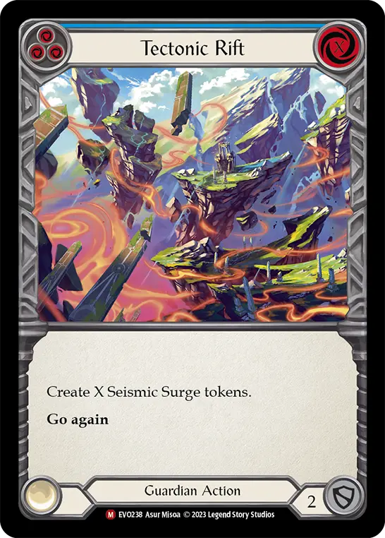 Card: Tectonic Rift (blu)