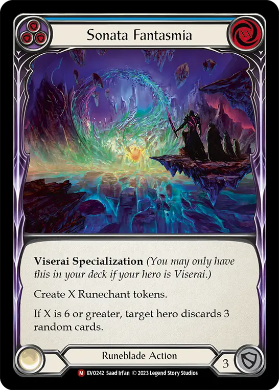 Card: Sonata Fantasmia (blu)