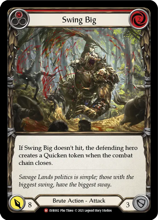 Card: Swing Big (red)