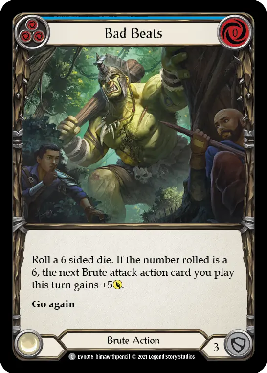Card: Bad Beats (blu)