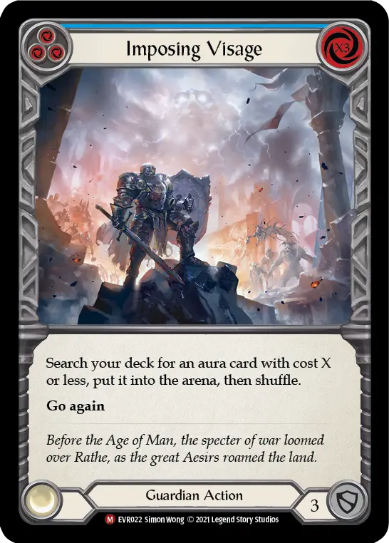 Card: Imposing Visage (blu)