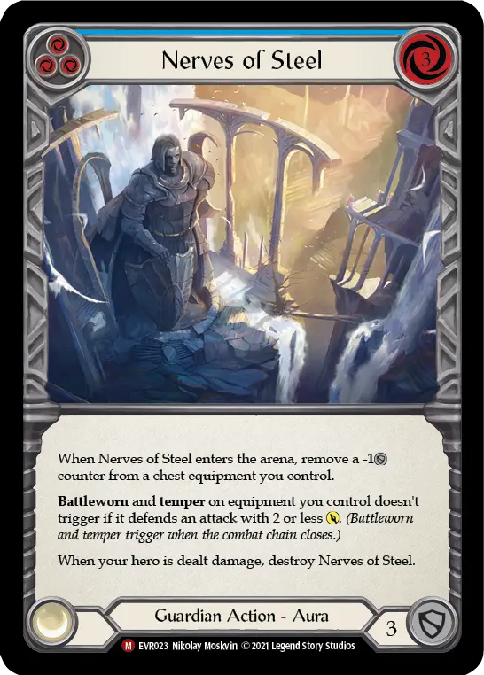 Card: Nerves of Steel (blu)
