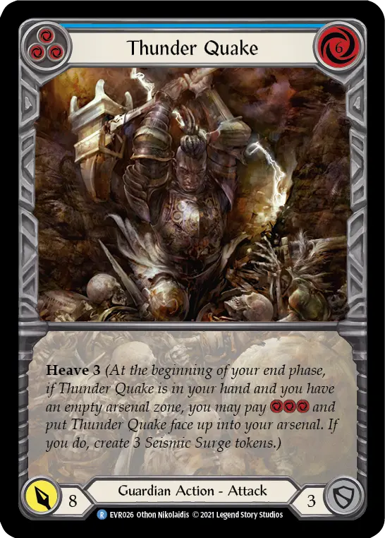 Card: Thunder Quake (blu)