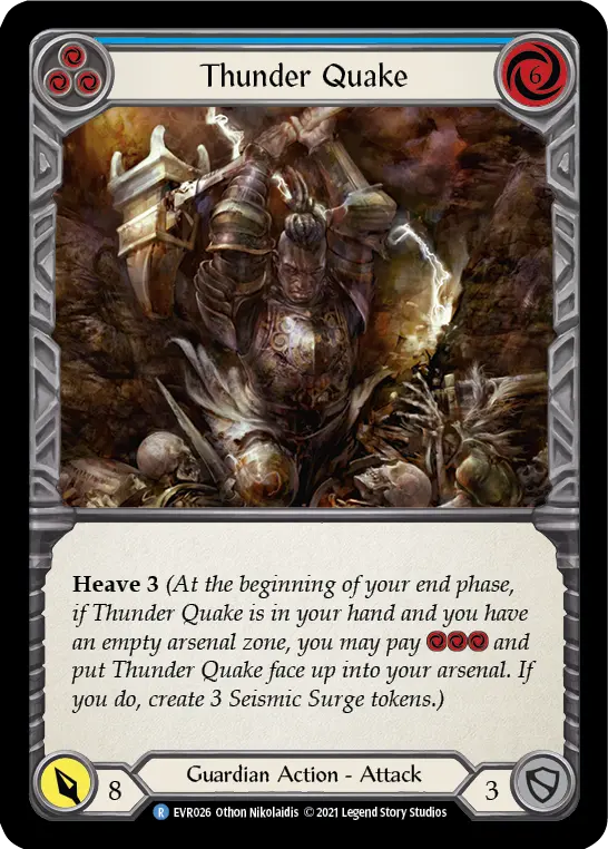 Card: Thunder Quake (blu)