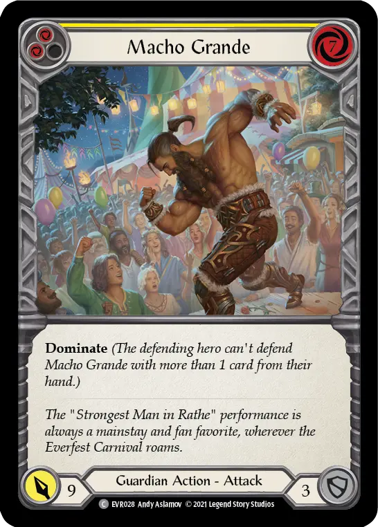 Card: Macho Grande (yel)