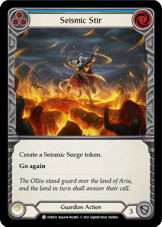 Card: Seismic Stir (blu)