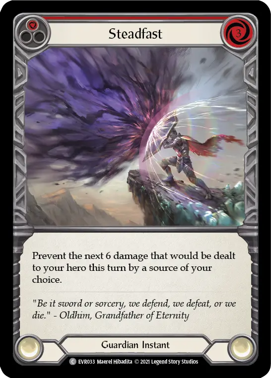 Card: Steadfast (red)