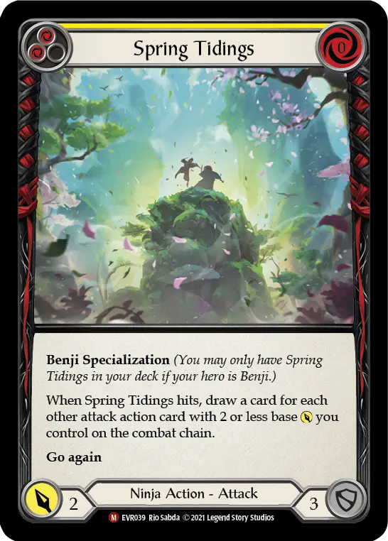 Card: Spring Tidings (yel)