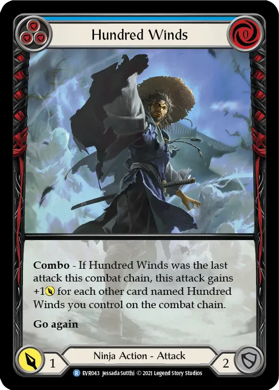 Card: Hundred Winds (blu)