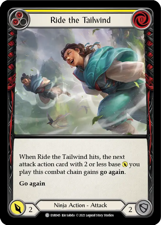 Card: Ride the Tailwind (yel)