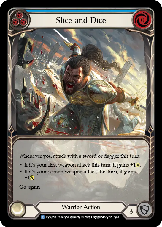 Card: Slice and Dice (blu)
