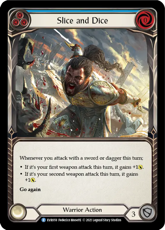 Card: Slice and Dice (blu)