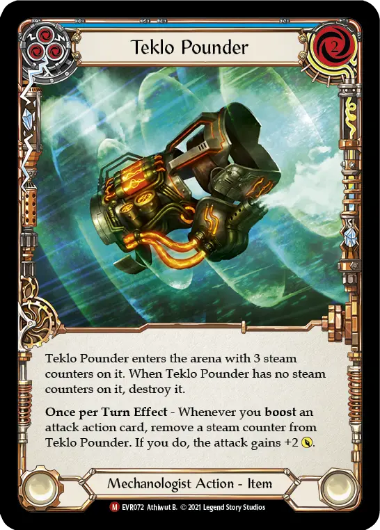 Card: Teklo Pounder (blu)