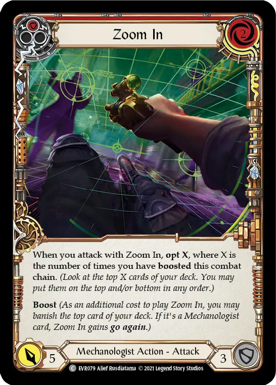 Card: Zoom In (red)