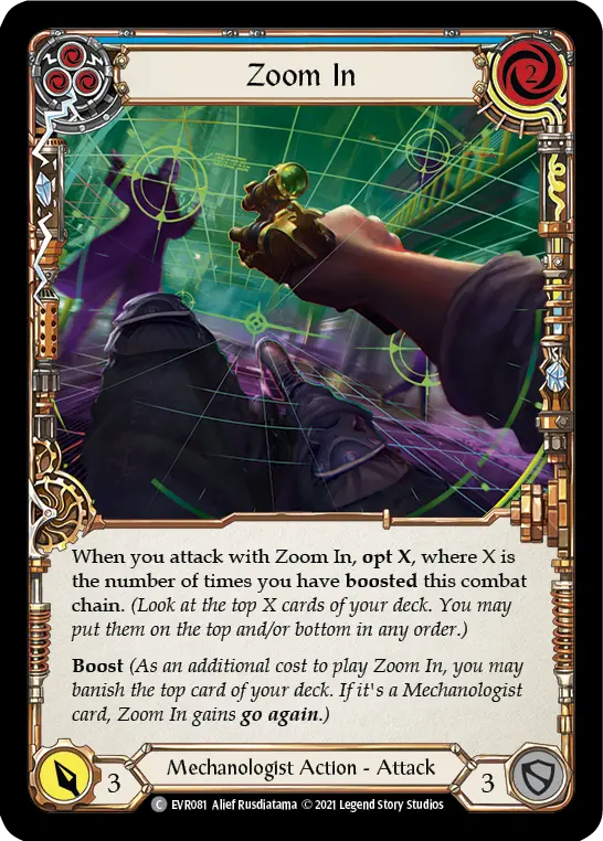 Card: Zoom In (blu)