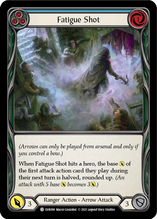 Card: Fatigue Shot (blu)