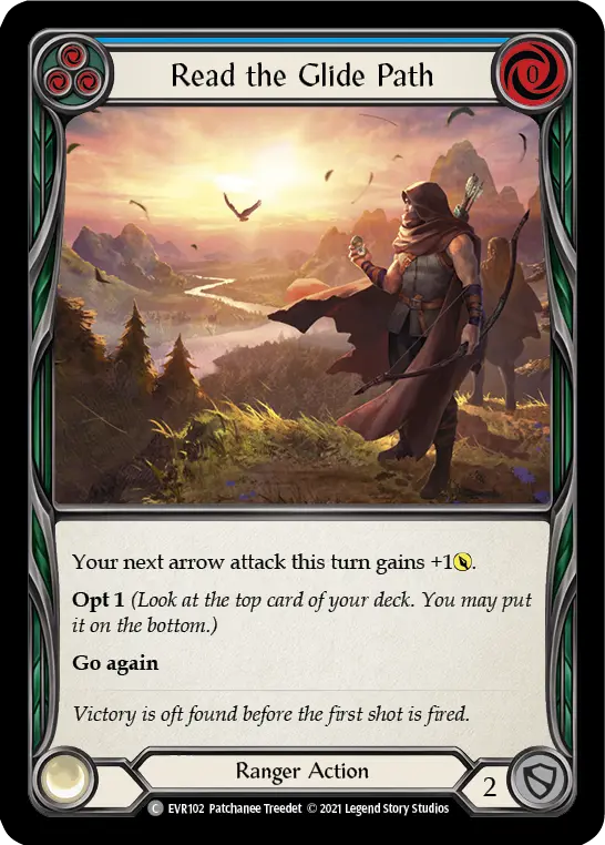 Card: Read the Glide Path (blu)